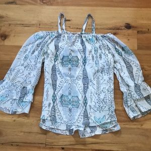 Parker Ruffle Sleeve Blouse Top